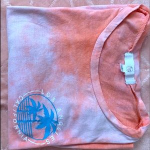 T-shirt printed with los angles California